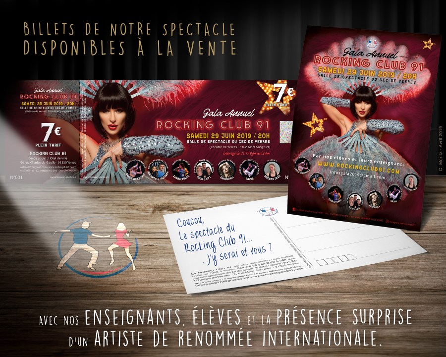 2019 Spectacle de danse à Yerres - Vente des billets du Rocking Club 91